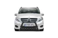 Pare-buffle avant avec plaque de protection NOIR - Mercedes-Benz V-Class (2014 - 2019)