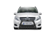 Frontschutzbügel mit Blech SCHWARZ - Mercedes-Benz V-Class (2014 - 2019)