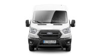 Pare-buffle avant avec barre transerversale NOIR - Ford Transit (2014 - 2019 -)