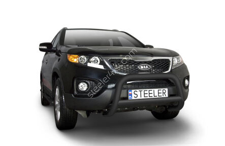 Frontschutzbügel mit Querstrebe SCHWARZ - KIA Sorento (2009 - 2012)