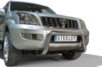 Pare-buffle sans barre transversale - Toyota Land Cruiser 120 (2002 - 2009)