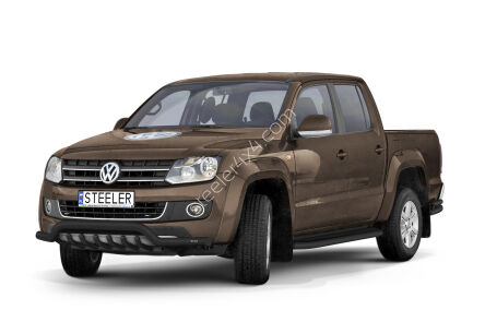 Orurowanie rozłożyste z grillem CZARNE - Volkswagen Amarok (2009 - 2016)