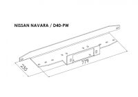 Płyta montażowa wyciągarki - Nissan Pathfinder (2005 - 2010)