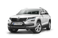 Orurowanie przednie bez poprzeczki CZARNE - Skoda Kodiaq (2016 - 2021)