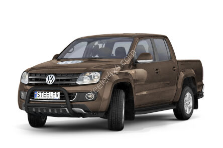 Orurowanie przednie z blachą CZARNE - Volkswagen Amarok (2009 - 2016)