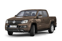 EC "A" bar with cross bar and axle-plate BLACK - Volkswagen Amarok (2009 - 2016)