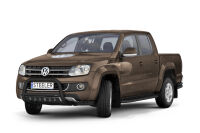 Orurowanie przednie z blachą CZARNE - Volkswagen Amarok (2009 - 2016)