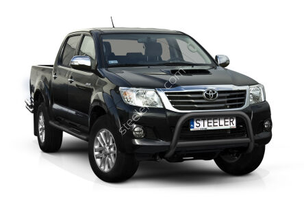 Pare-buffle avant avec barre transerversale NOIR - Toyota Hilux (2005 - 2011 - 2015)