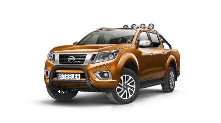 Frontschutzbügel mit Querstrebe SCHWARZ - Nissan Navara (2015 -)