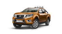 Pare-buffle avant avec barre transerversale NOIR - Nissan Navara (2015 -)