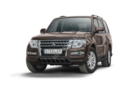 Frontschutzbügel mit Grill SCHWARZ - Mitsubishi Pajero (2015 -)