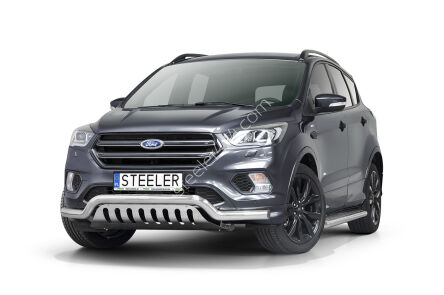 Front cintres pare-buffle avec plaque de protection - Ford Kuga (2017 - 2019)