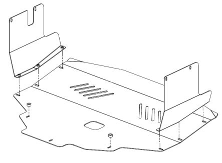 Engine bay and transmission case - steel - Renault Master (2010 - 2019)