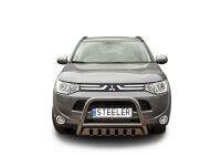 Pare-buffle avant avec plaque de protection - Mitsubishi Outlander (2012 - 2015)