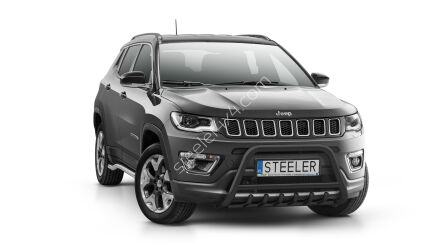 Frontschutzbügel mit Grill SCHWARZ - Jeep Compass (2017 - 2021)