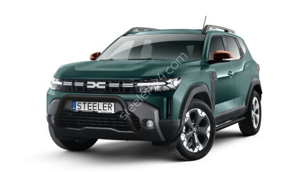 Orurowanie przednie bez poprzeczki CZARNE - Dacia Duster (2024 -)