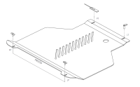 Motor und Getriebe - Aluminium - Ford Connect (2013 - 2018)