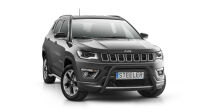 Orurowanie przednie bez poprzeczki CZARNE - Jeep Compass (2017 - 2021)