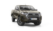 Orurowanie przednie z blachą CZARNE - Toyota Hilux (2021 -)