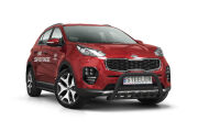 Frontschutzbügel mit Grill SCHWARZ - KIA Sportage (2015 - 2018)