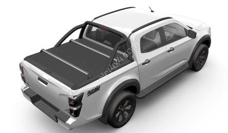 Roleta zwijana Mountain Top - podwójna kabina - wersja czarna - Isuzu D-Max (2020 -)