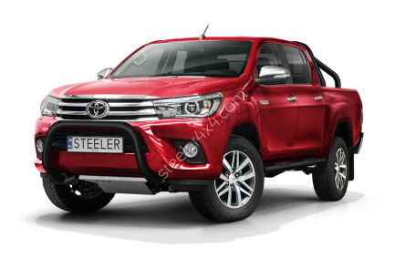 Pare-buffle sans barre transversale NOIR - Toyota Hilux (2015 - 2018)