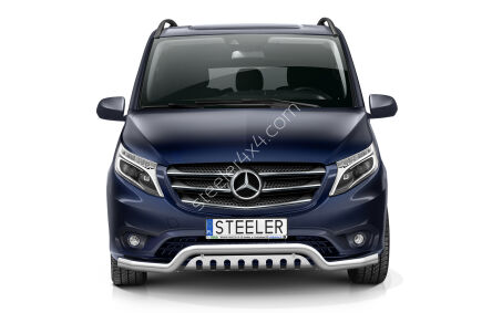 Front cintres pare-buffle avec plaque de protection - Mercedes-Benz Vito (2014 - 2020 -)