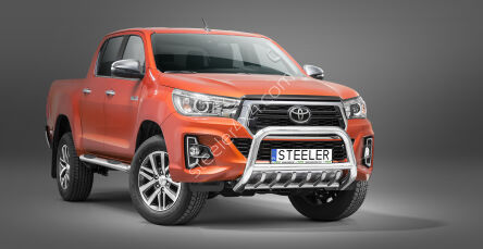 Pare-buffle avant avec grill - Toyota Hilux (2018 - 2021)