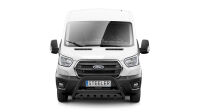 Orurowanie przednie z blachą CZARNE - Ford Transit (2014 - 2019 -)