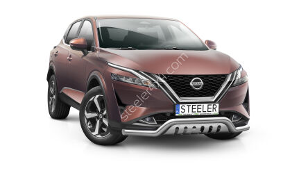 Frontschutzbügel mit Blech - Nissan Qashqai (2021 -)