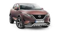 нижний передний бампер с защитой типа Б - Nissan Qashqai (2021 -)