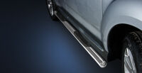Stainless steel side bars with plastic steps - Mitsubishi Outlander (2009 - 2012)