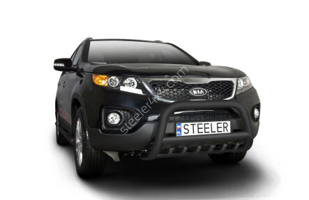 Pare-buffle avant avec grill NOIR - KIA Sorento (2009 - 2012)