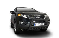 Orurowanie przednie z grillem CZARNE - KIA Sorento (2009 - 2012)