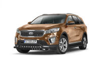 Orurowanie rozłożyste z blachą CZARNE - KIA Sorento (2015 - 2018)