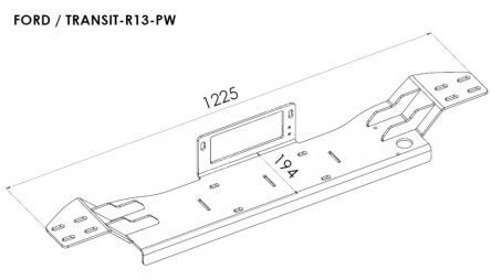 Płyta montażowa wyciągarki - Ford Transit (2014 -2019)