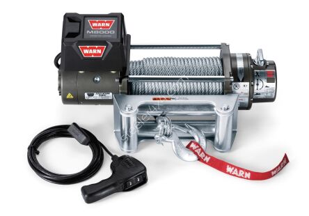 Electric winch - WARN M8 (rated line pull: 3 629 kg)