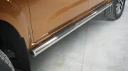 Stainless steel side bars with plastic steps - Nissan Navara (2015 -)