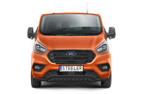 Orurowanie rozłożyste z blachą CZARNE - Ford Transit Custom (2018 - 2023)