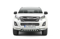 Front cintres pare-buffle avec plaque de protection - Isuzu D-Max (2012 - 2017 -)