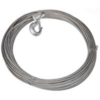 WARN EIPS  Wire Winch Rope with Hook - 9,52 mm x 38,1 m, 6849 kg