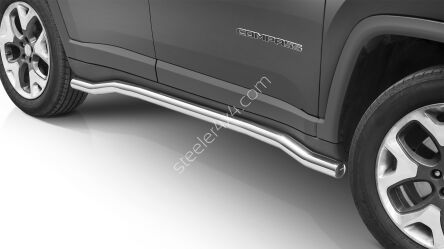 Stainless steel side bars - Jeep Compass (2017 - 2021)
