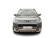 нижний передний бампер с защитой типа Б - Mitsubishi Outlander (2012 - 2015)