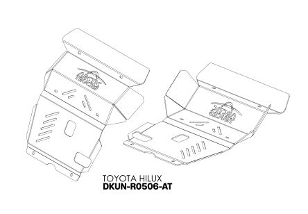 Protection du moteur Arctic Trucks - aluminium - Toyota Hilux (2005 - 2011 - 2015)