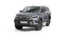 EC "A" bar with cross bar and axle-plate BLACK - Toyota Hilux Invincible (2021 -)