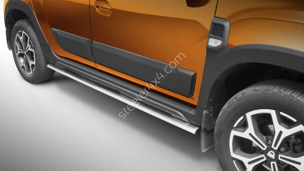 Oval stainless steel side bars - Dacia Duster (2018 - 2023)