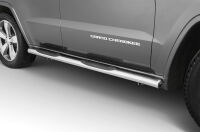 Stainless steel side bars with plastic steps - Jeep Grand Cherokee (2015 - 2021)