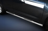 Stainless steel side bars with plastic steps - Toyota RAV4 (2010 - 2013)