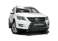 Pare-buffle avant avec plaque de protection NOIR - Volkswagen Tiguan (2007 - 2016)