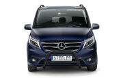 Orurowanie przednie z poprzeczką CZARNE - Mercedes-Benz Vito (2020 -)